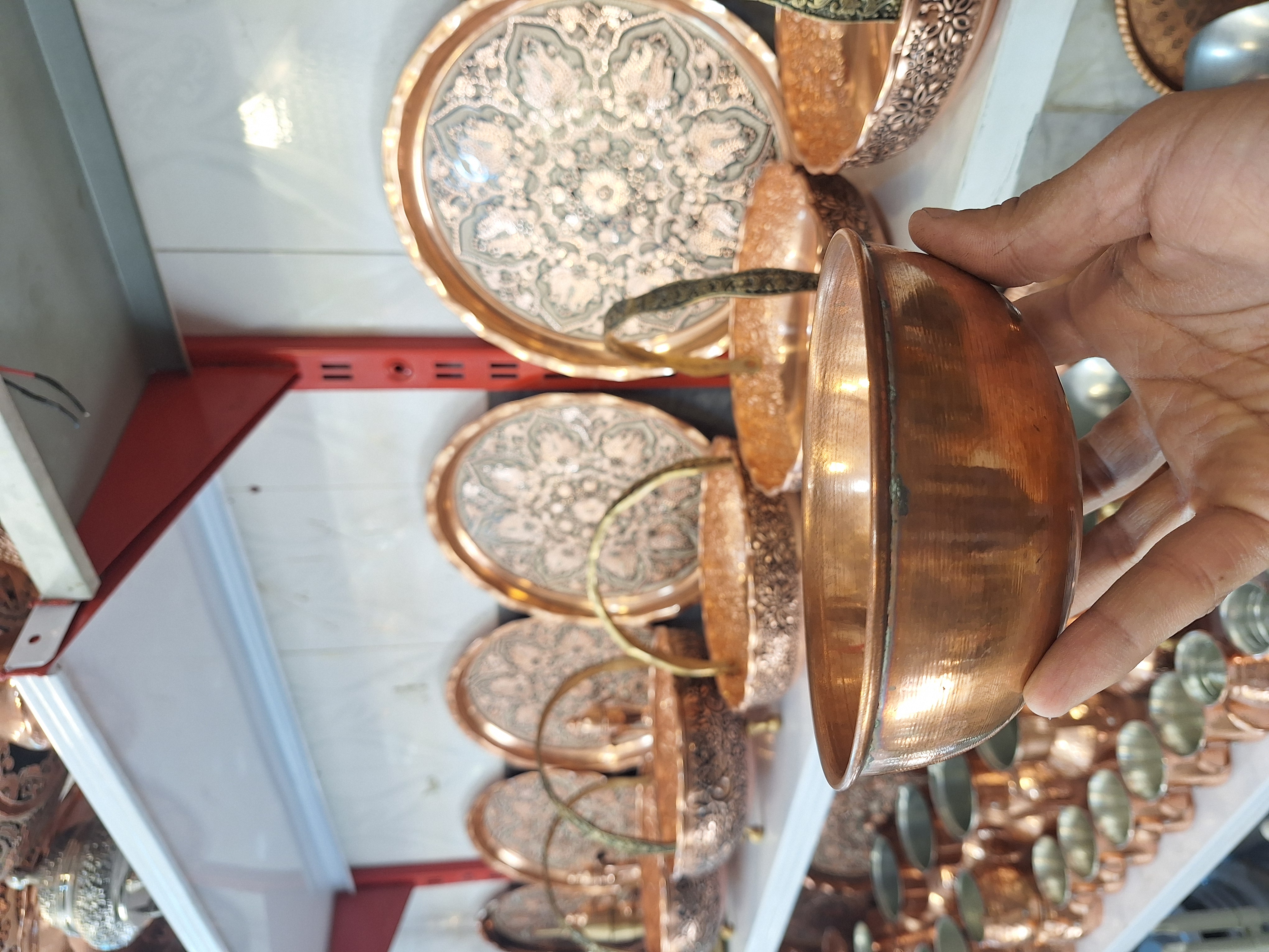 کاسه مسی شیره ساخت زنجان