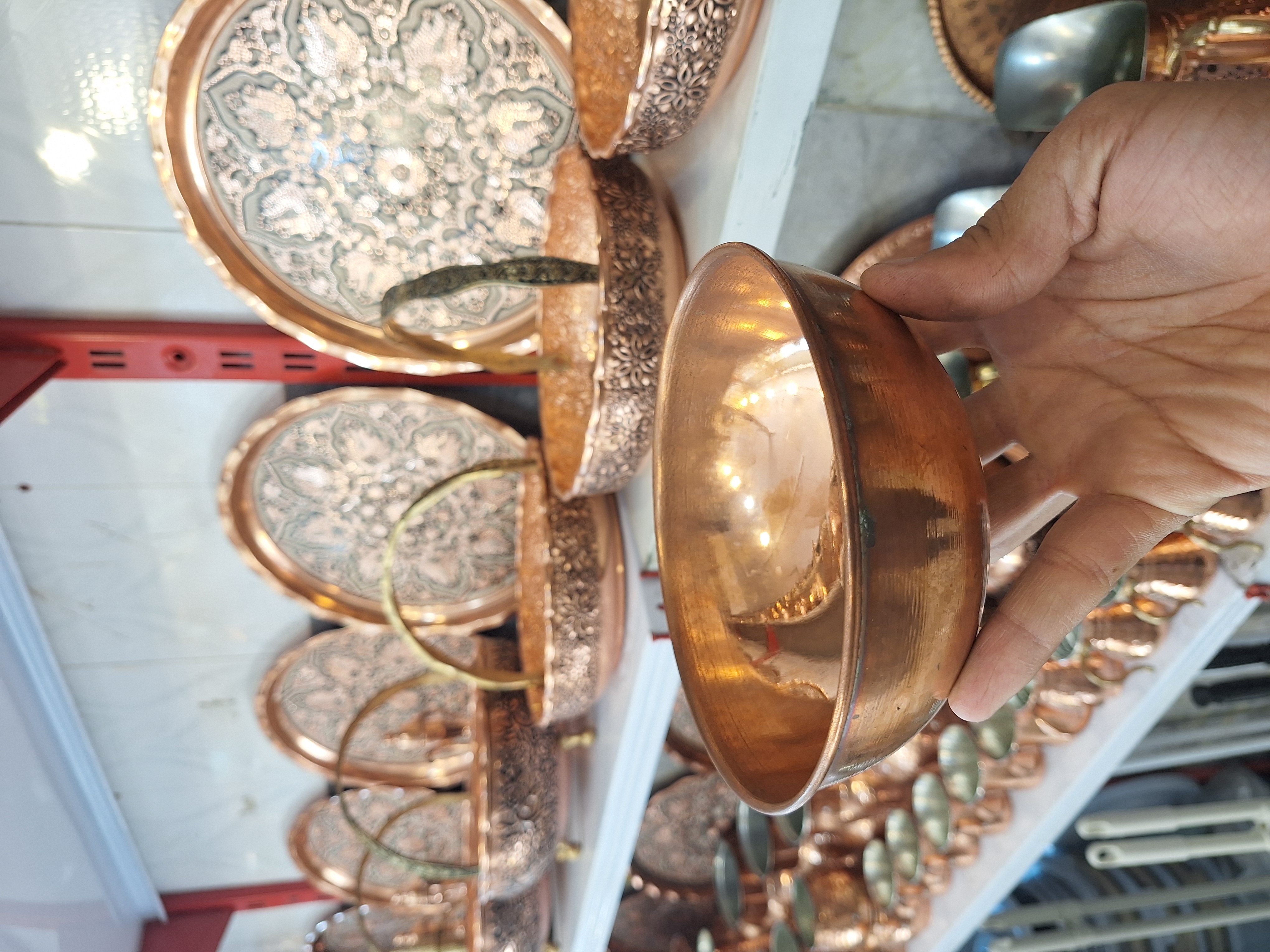 کاسه مسی شیره ساخت زنجان